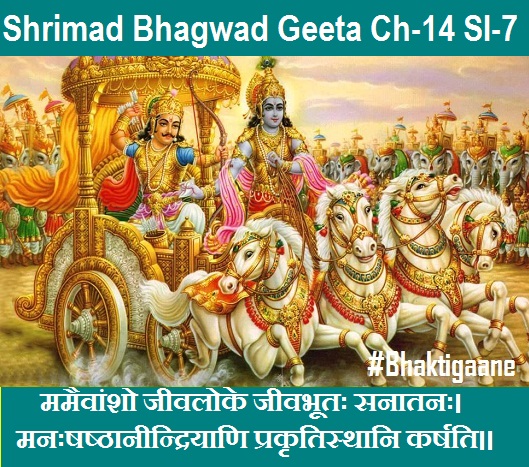 Shrimad Bhagwad Geeta Chapter-1 Sloka-7 Mamaivaansho Jeevaloke Jeevabhootah
