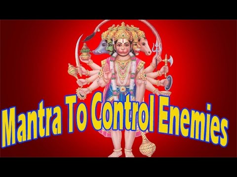 Mantra To Control Enemies | Hanuman Mantra शत्रु बाधा निवारण मंत्र | New Version Male
