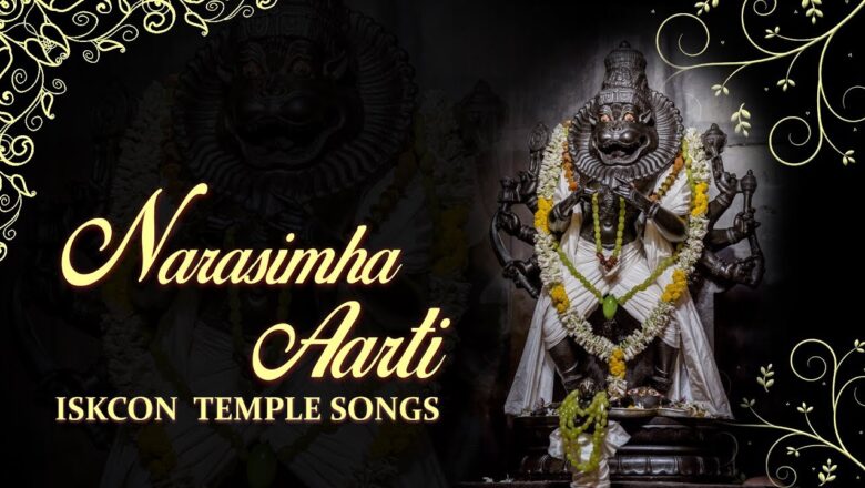 narasimha aarti with lyrics and meaning by lord krishna in ISKCON Temple songs