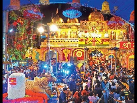 जन्माष्टमी पर्व पर श्याम प्रभु की भव्य आरती:Khatushyamji temple live aarti darshan in khatushyam