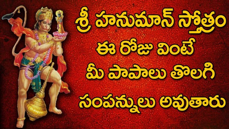 శ్రీ హనుమాన్ స్తోత్రం ! Sri Hanuman Stotram in Telugu | Money Mantra