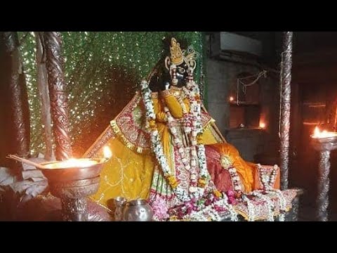 आरती कीजे नवनगर की|| Aarti Banke Bihari Ji Temple||Alok Krishna||