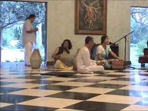 Bhakti devi dasi chants Hare Krishna bhajans